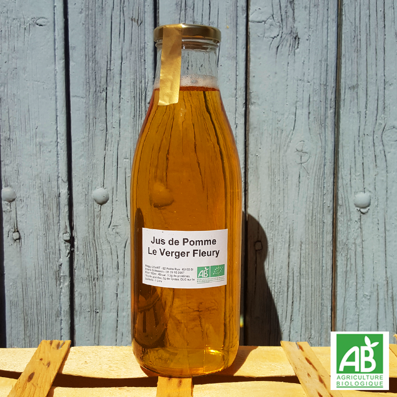 Jus de pommes - Verger Fleury bio