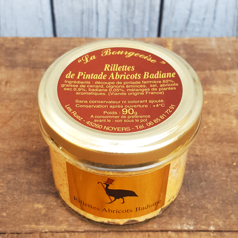 Rillettes de Pintade Abricots Badiane