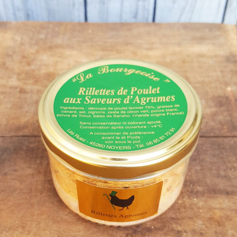 Rillettes de Poulet aux Saveurs d'Agrumes