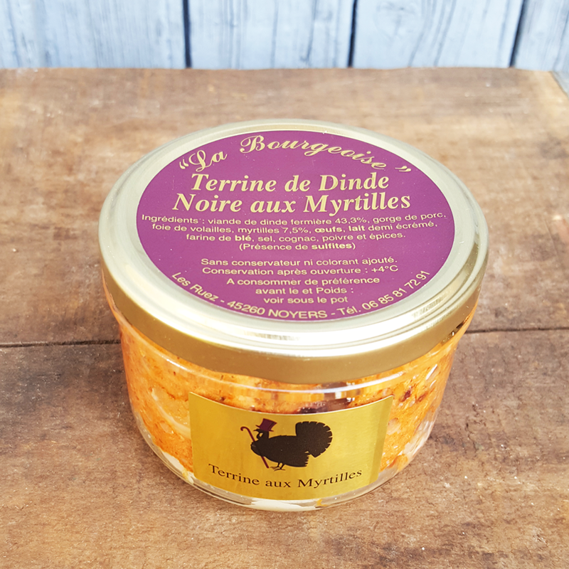 Terrine de Dinde Noire aux Myrtilles