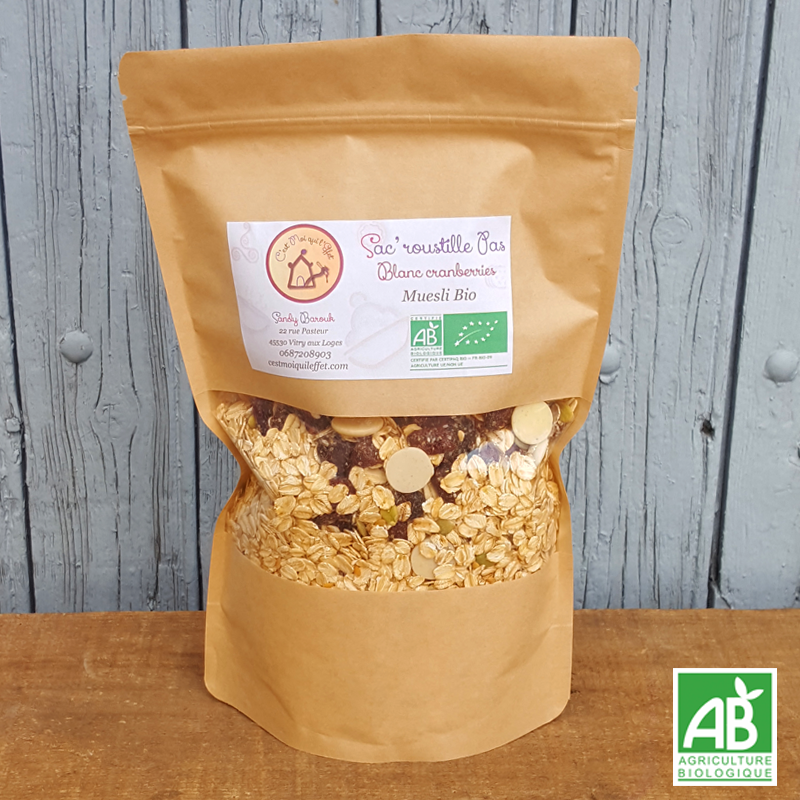Muesli blanc cranberries bio Muesli blanc cranberries bio