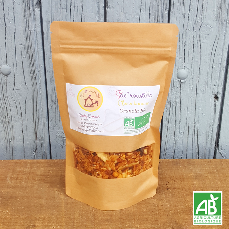 Granola choco banane bio