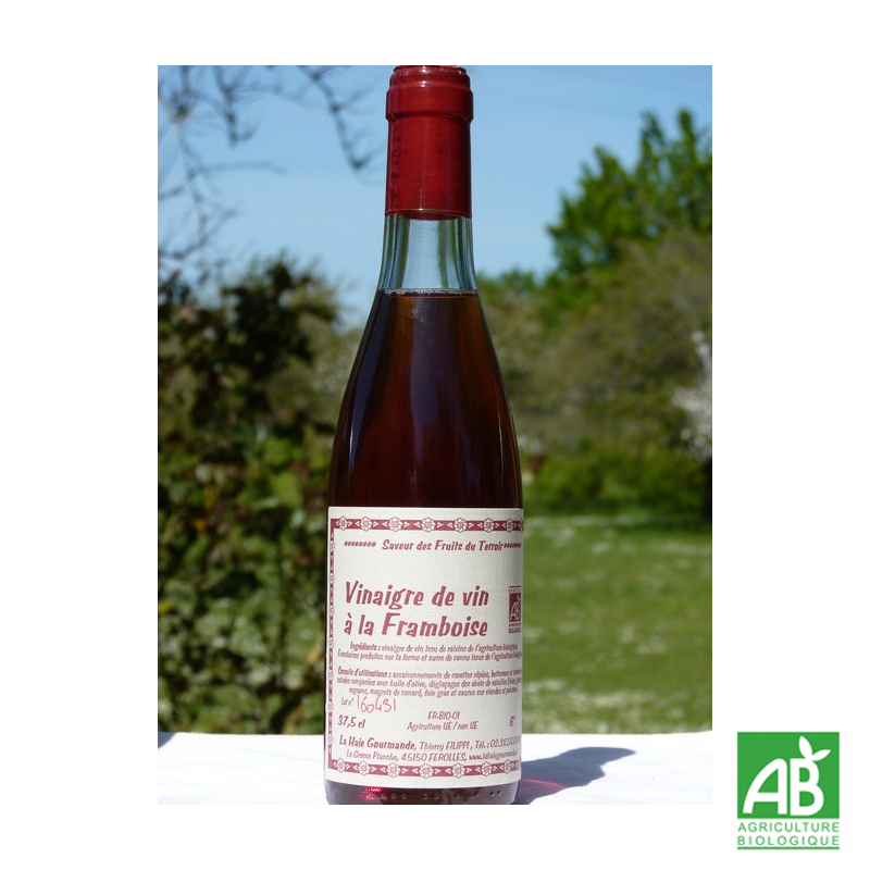 Vinaigre de vin à la framboise - bio