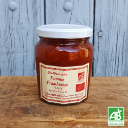 Confiture de Pomme framboisée bio