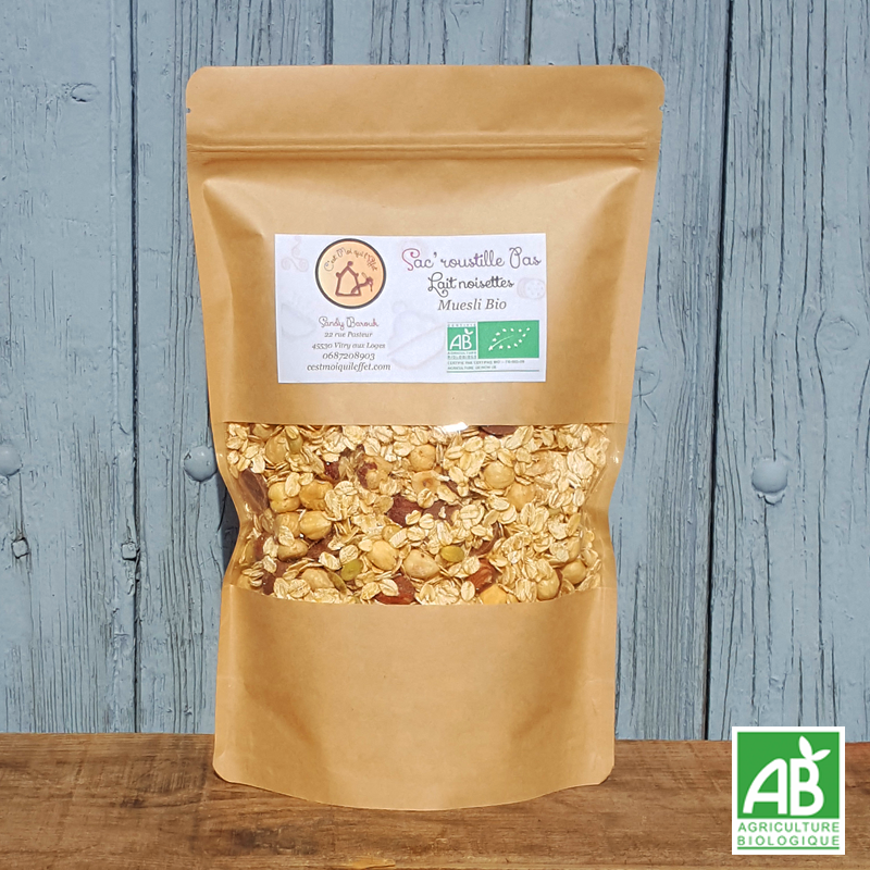 Muesli Lait noisettes bio