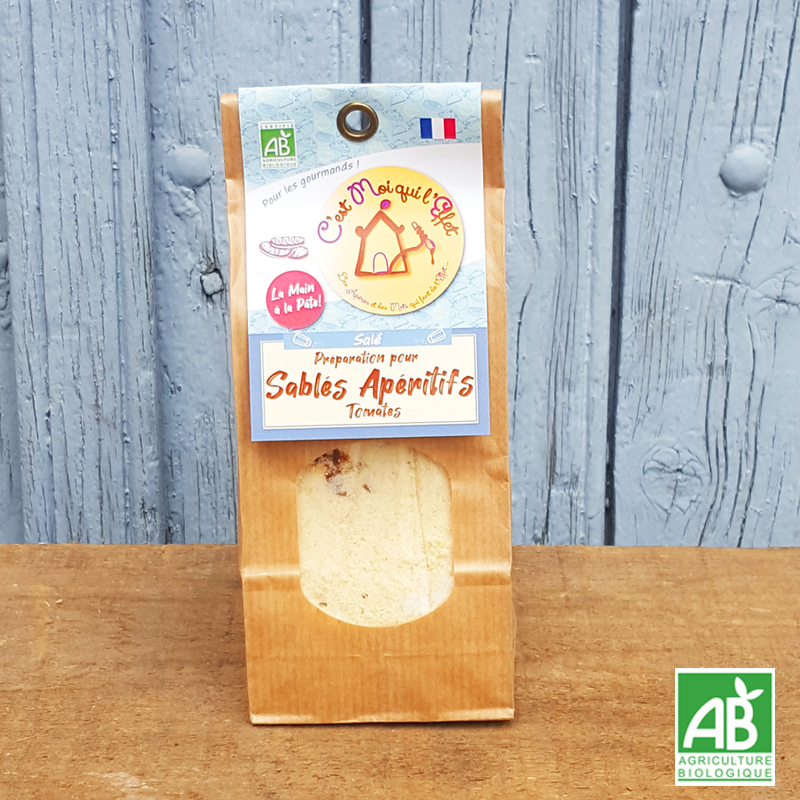 Kit pour sablés apéritif tomates séchées - bio Kit pour sablés apéritif tomates séchées - bio