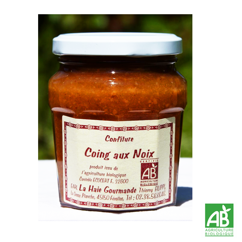 Confiture de Coing aux Noix bio