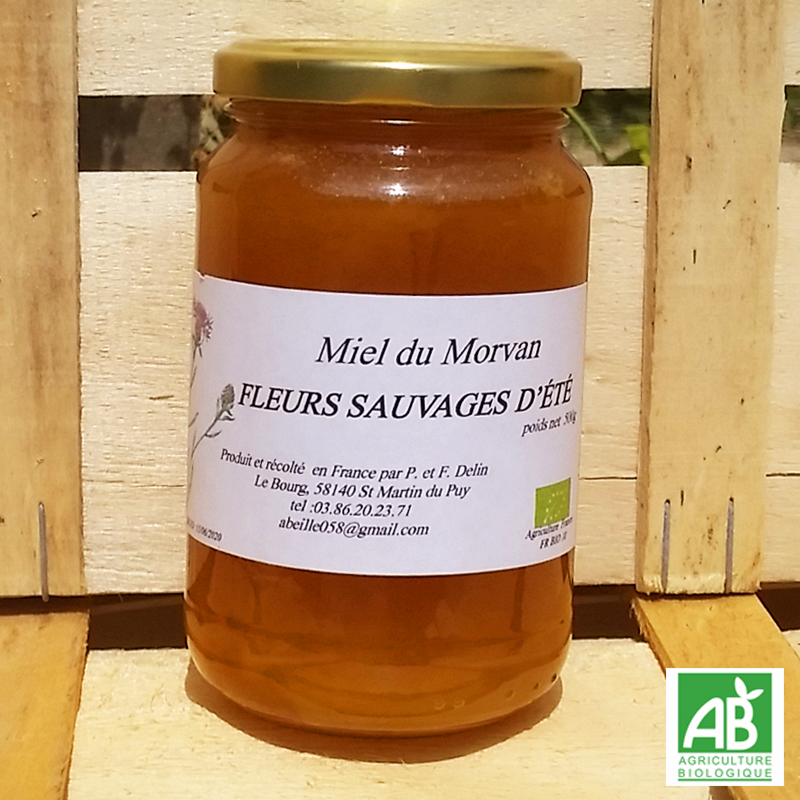 Miel bio de Fleurs Sauvages d'été du Morvan Miel bio de Fleurs Sauvages d'été du Morvan