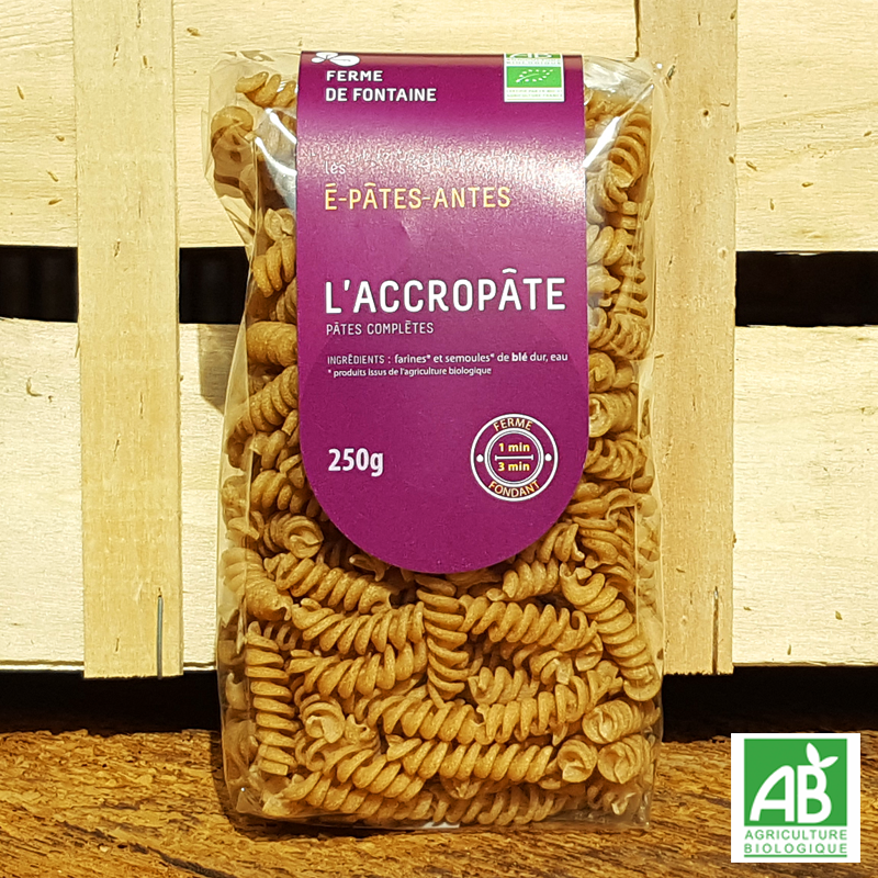Pâtes bio - "L'accropâtes" - Les É-Pâtes-Antes (250g) Pâtes bio - "L'accropâtes" - Les É-Pâtes-Antes (250g)