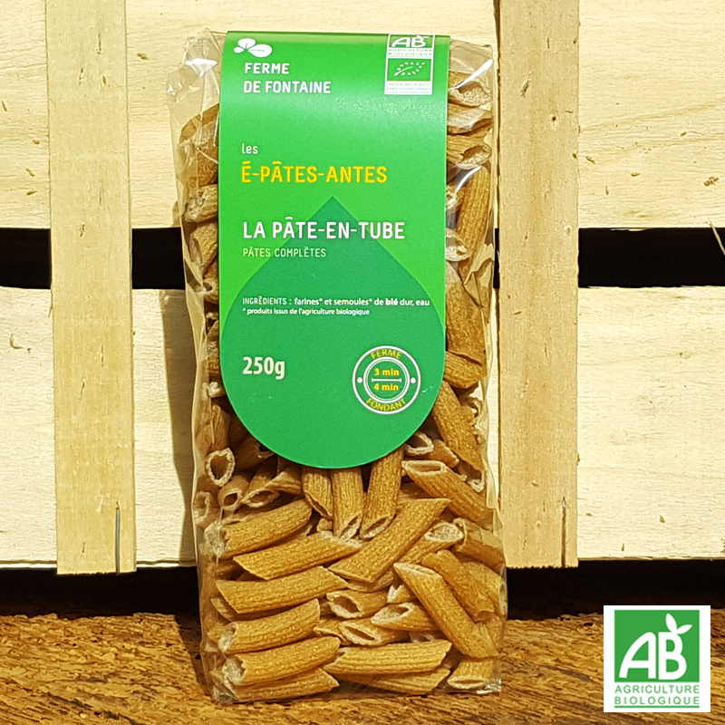 Pâtes bio - "La pâte en tube" - Les É-Pâtes-Antes (250g) Pâtes bio - "La pâte en tube" - Les É-Pâtes-Antes (250g)