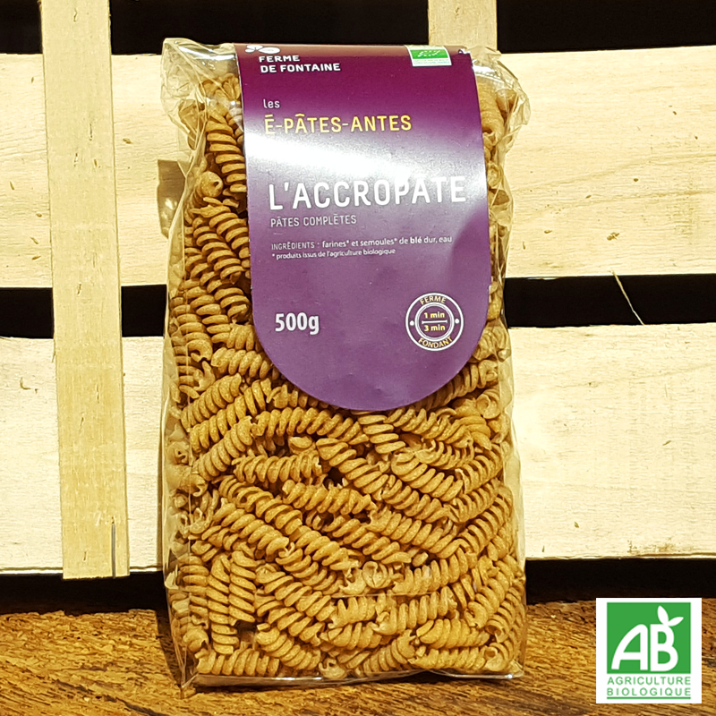 Pâtes bio - "L'accropâtes" - Les É-Pâtes-Antes (500g) Pâtes bio - "L'accropâtes" - Les É-Pâtes-Antes (500g)