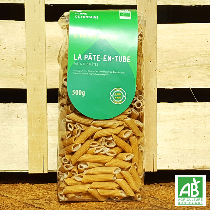 Pâtes bio - "La pâte en tube" - Les É-Pâtes-Antes (500g) Pâtes bio - "La pâte en tube" - Les É-Pâtes-Antes (500g)